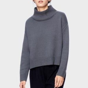 Siizu Vina Turtle Neck Wool Sweater